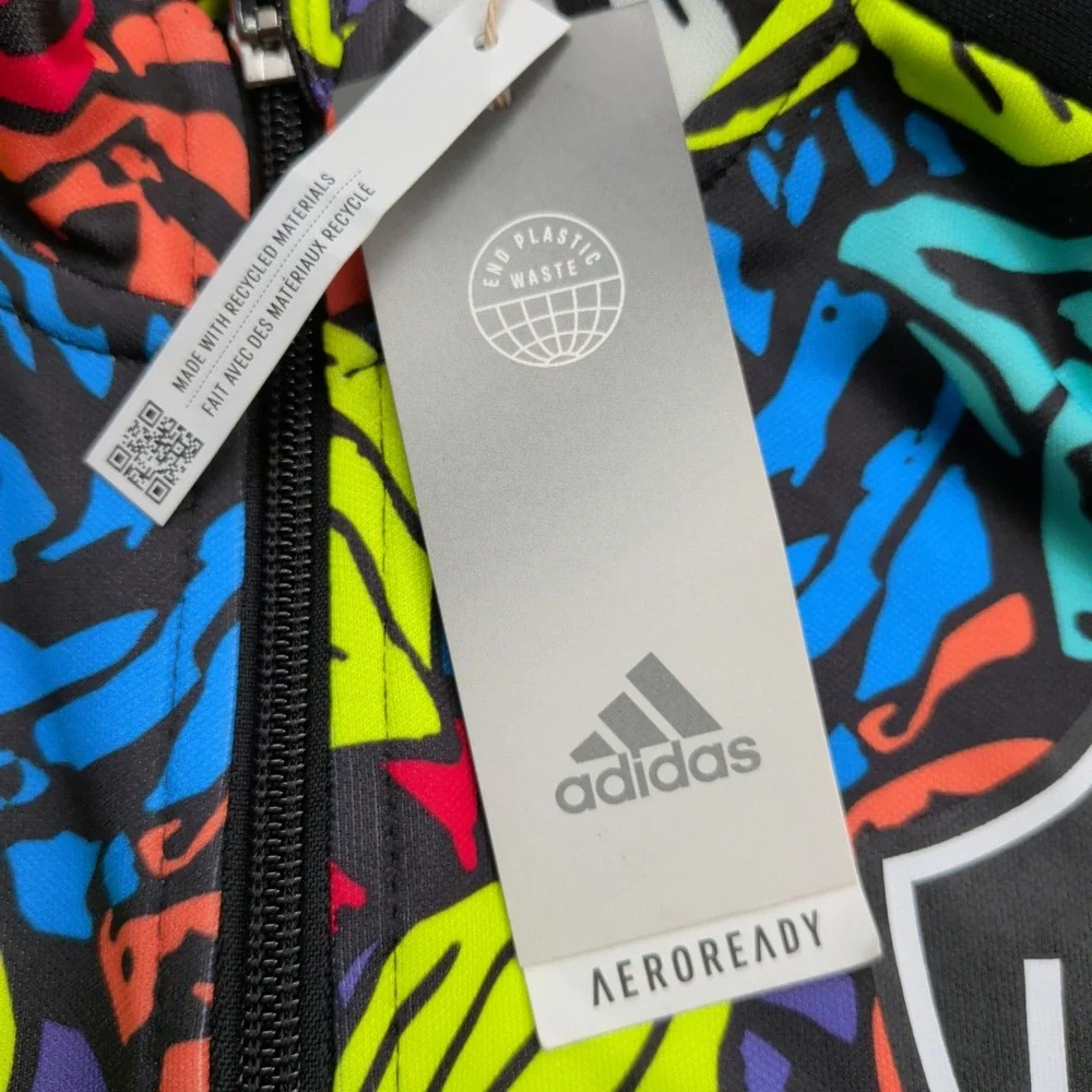 NEW Adidas LA Galaxy Unity Tiro Track Jacket Mens S Floral Multicolor MLS Soccer